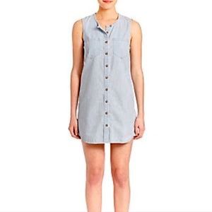 AG Adriano Goldschmied denim mini dress.